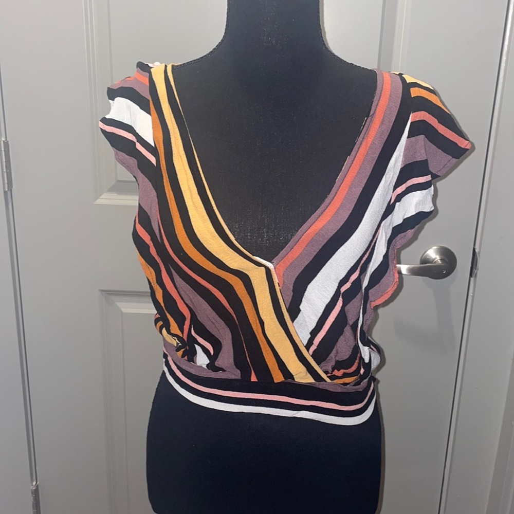 Striped crop top